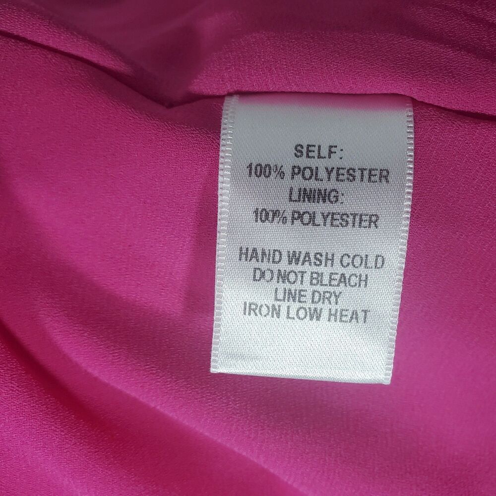 Lulu's Women’s Wrap Dress Size XS Hot Pink Ruffle Flowy High Low Short Sleeve - Picture 8 of 12